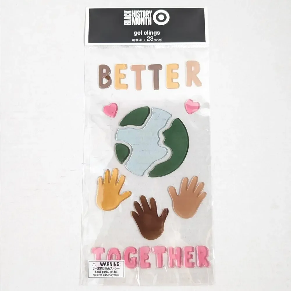50 Target Black History Month Gel Cling Sheets Classroom Bulk Lot